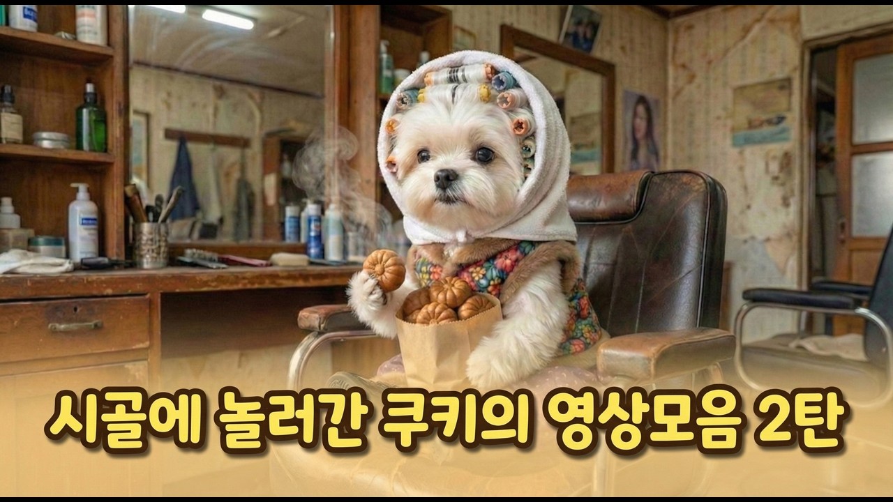 시골에 놀러 간 쿠키 모음집 2탄 #귀경길 #설날영상 #ai #강아지인터뷰