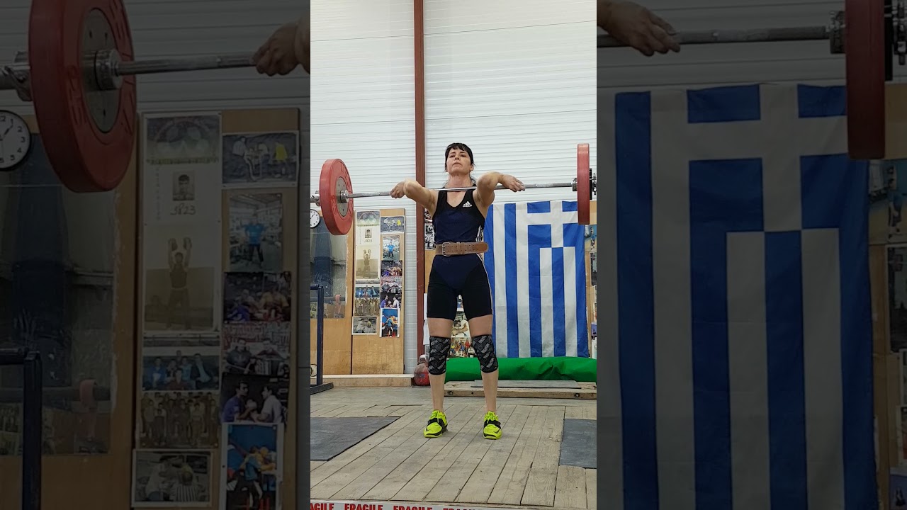 2021 IWF WORLD MASTERS VIRTUAL WEIGHTLIFTING CHAMPIONSHIPS 55BW W39 75kg ATTEMPT CLEAN AND JERK