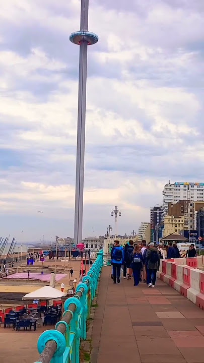 Beach Front Brighton Singing a  song Brighton