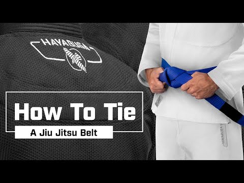 how to tie a belt on a gi