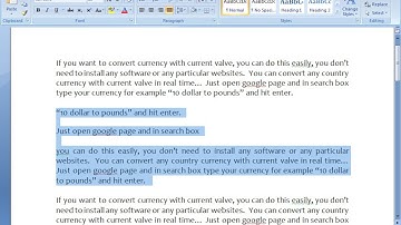 Shortcut Key to Move Lines & Paragraph Up/Down in MS Word