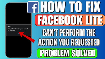 How To Fix Facebook Lite "Can