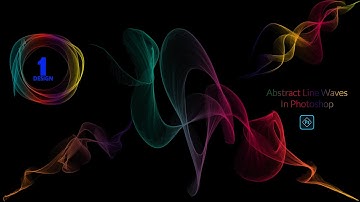 How to create Abstract Line Waves - Photoshop Tutorial Quick Tip