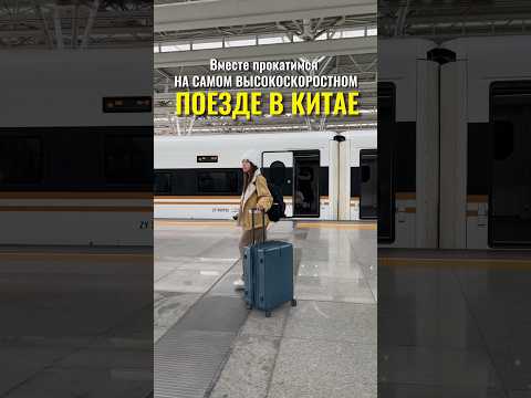 ОБЗОР ВЫСОКОСКОРОСТНОГО ПОЕЗДА В КИТАЕ ЗА 100$
