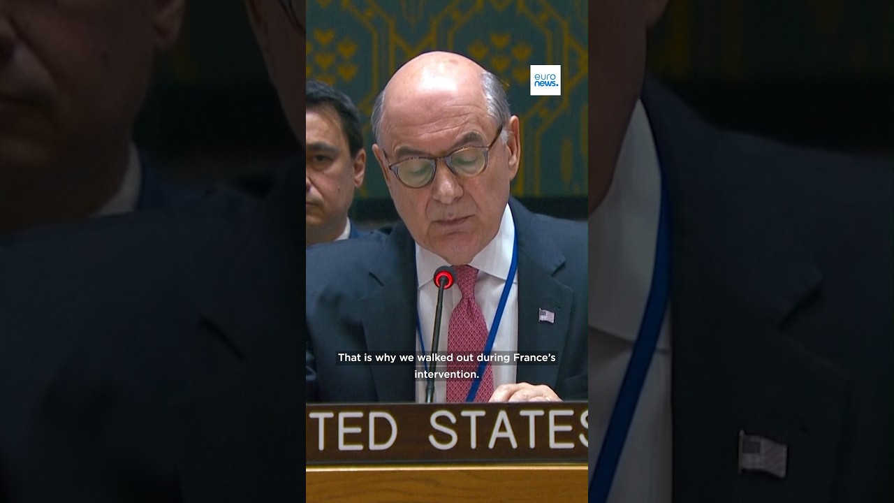 US deputy ambassador Dan Negrea addressed the brief US walkout.