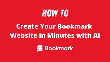 How To Create Your Bookmark Website in Minutes with Artificial Intelligence