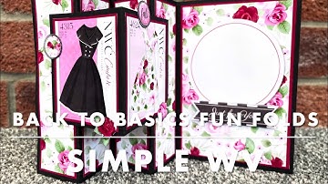 Back To Basics Fun Fold Card Tutorial - Extended WV
