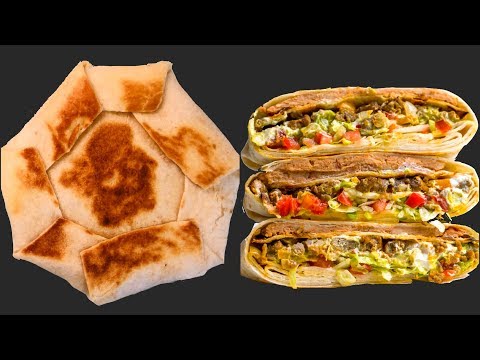 homemade-taco-crunch-wrap-supreme-vegetarian-video-recipe-|-bhavna's-kitchen