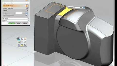 NX CAD- freeform surface - Synchronous modeling