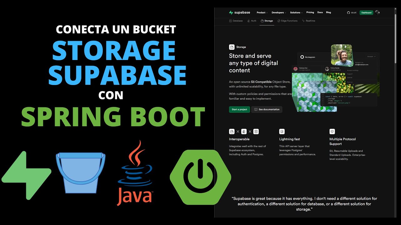 Conectate al Storage de Supabase con Java y Spring Boot - YouTube