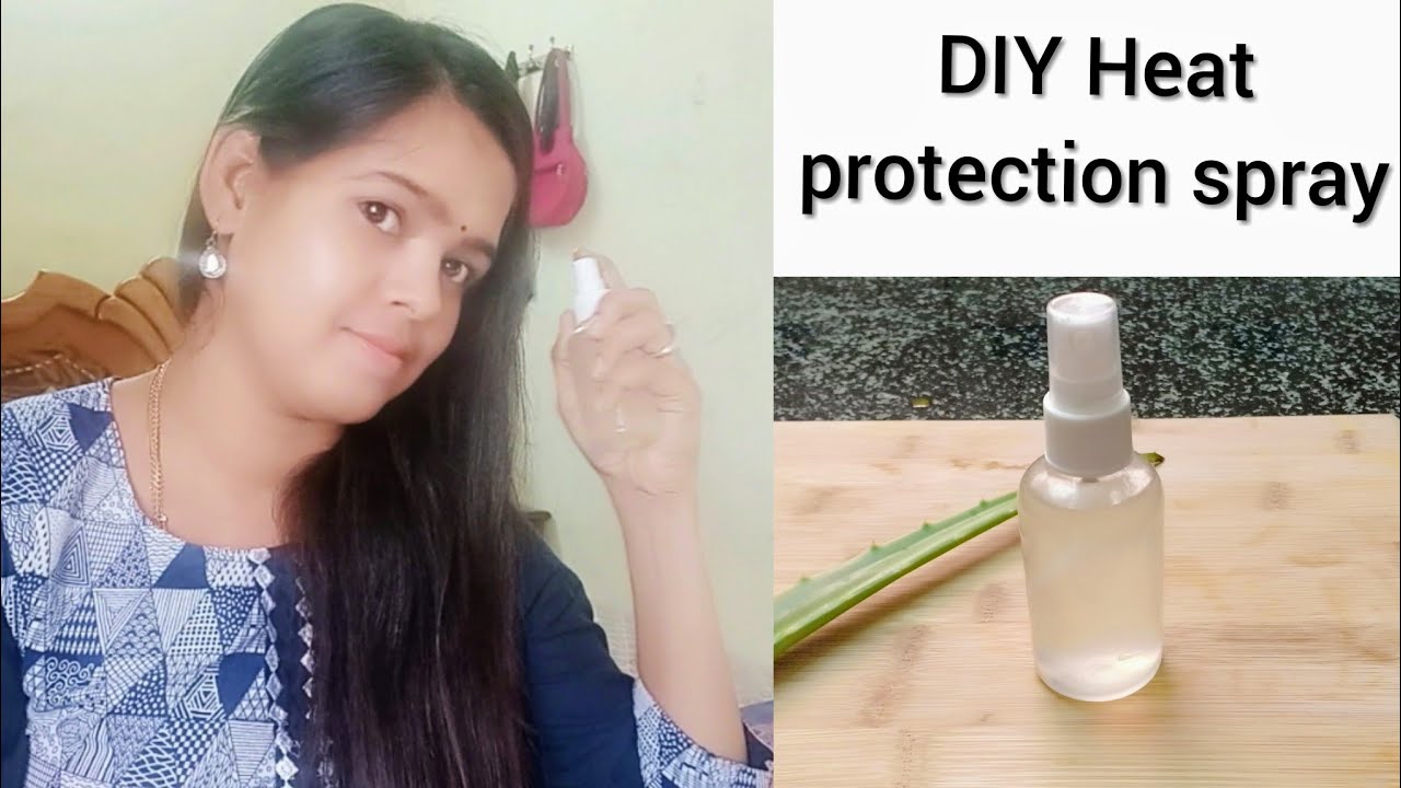 Heat protection hair spray before ironing and blow drying/DIY heat