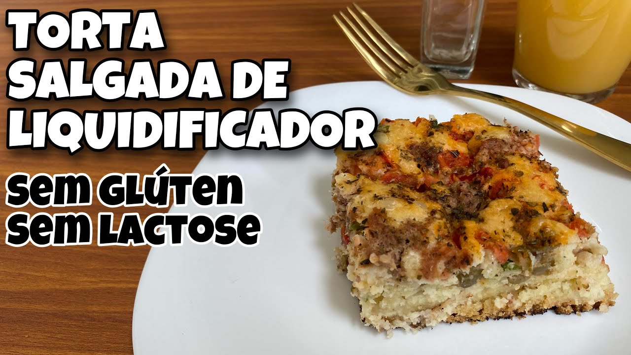 Torta rápida de liquidificador sem glúten e sem lactose