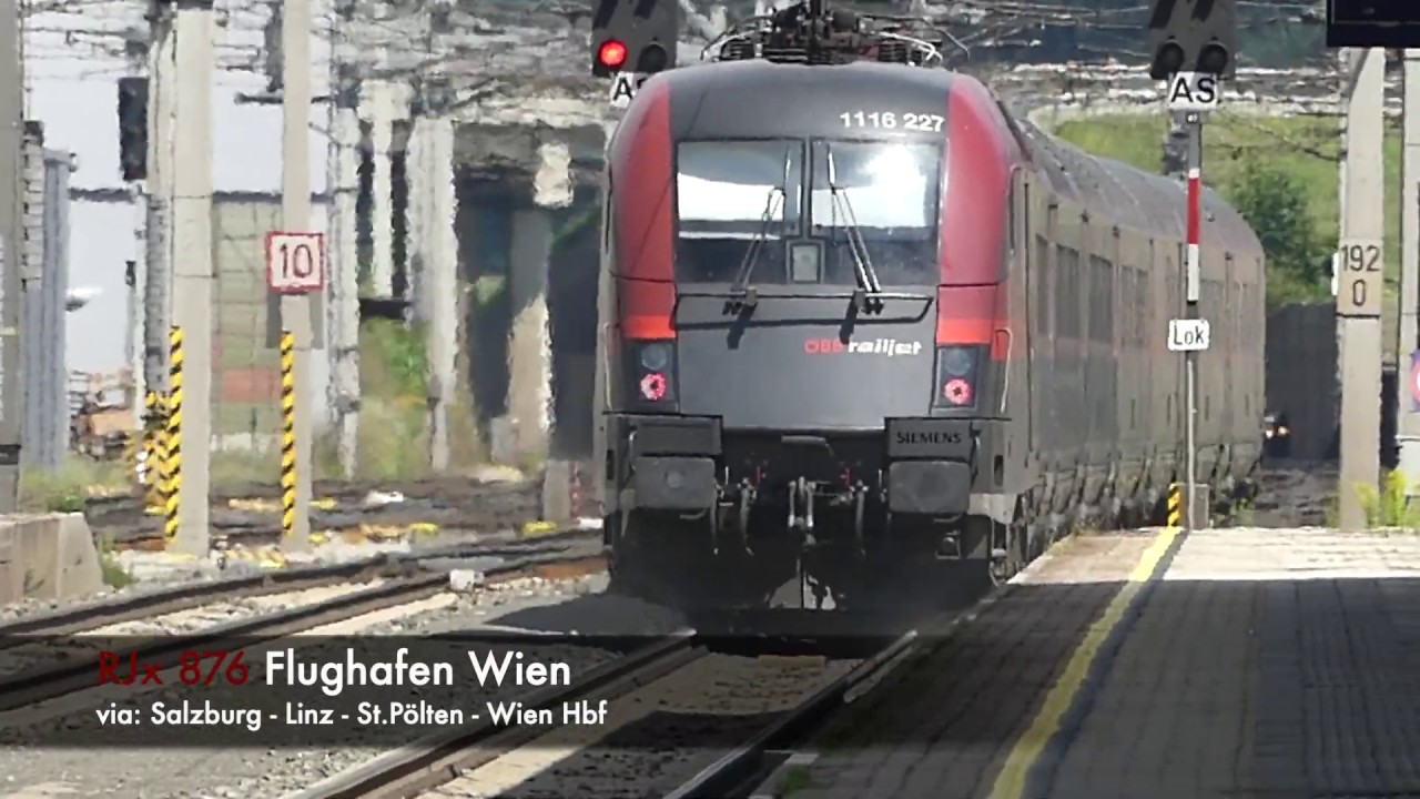 Züge in Wörgl Hbf mit ÖBB 4024, Vectron und Railjet - YouTube
