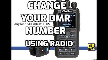 ANYTONE 878 CHANGE YOUR DMR ID USING THE RADIO -Verion 1.22