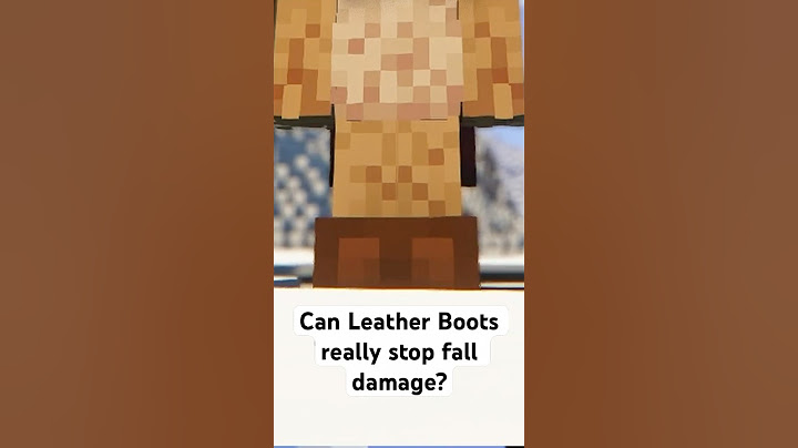 Can Leather Boots Really Stop Fall Damage? (Minecraft Test)