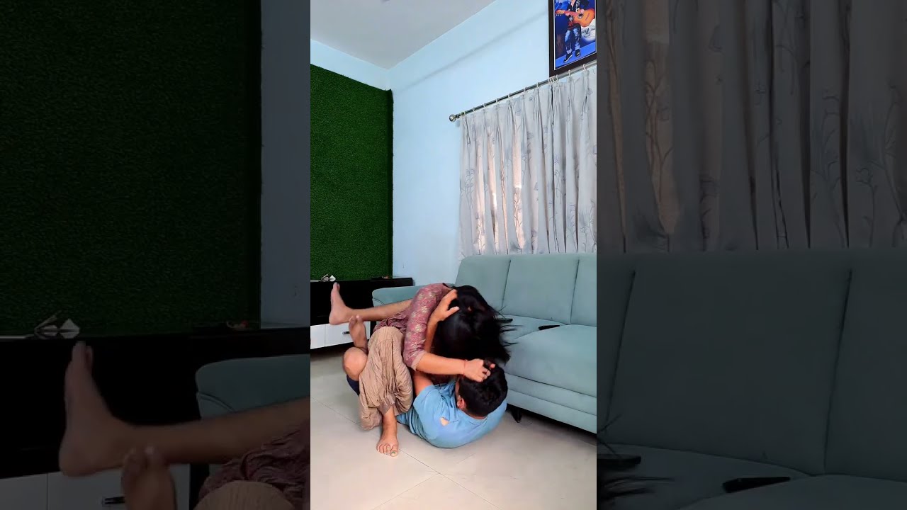 🤭 No entry into the kitchen 🍽️  Husband-wife funny fight | wordless and silent Comedyvideo 