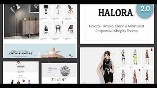 Halora - Simple, Clean & Minimalist Responsive Shopify Theme | Themeforest Website Templates and