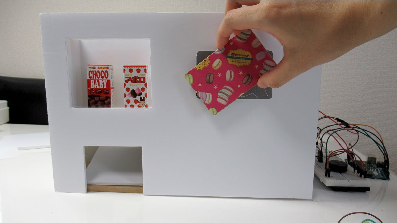 自動販売機風のおもちゃの作り方 How To Make A Toy Vending Machine With Arduino Youtube