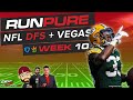 NFL WEEK 10 DRAFTKINGS + VEGAS STRATEGY - YouTube