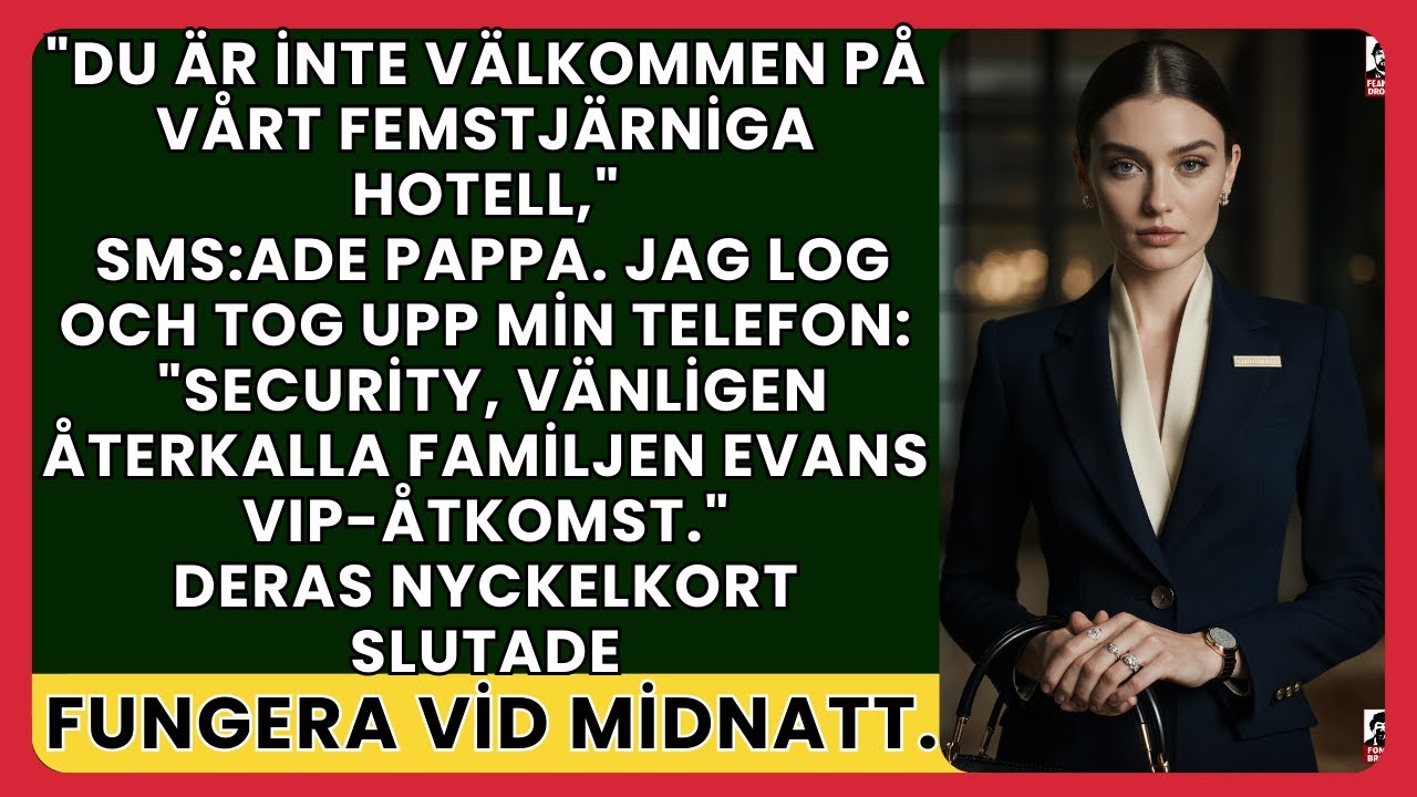 Föräldrarna förbjöd mig på deras hotell – utan att veta att jag äger hela kedjan