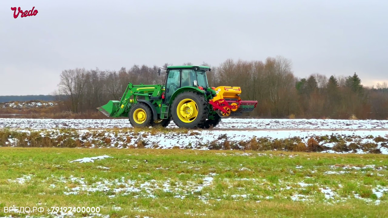 John Deere + Vredo луговые сеялки для пастбищ и сенокосов