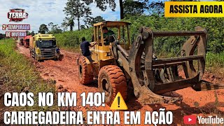 Caos no Km 140: A luta dos caminhoneiros e o resgate com a carregadeira. 25/05/26