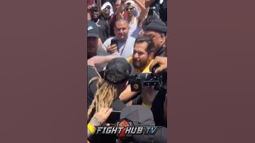 Jorge Masvidal BRAWLS with Nate Diaz team at press conference!