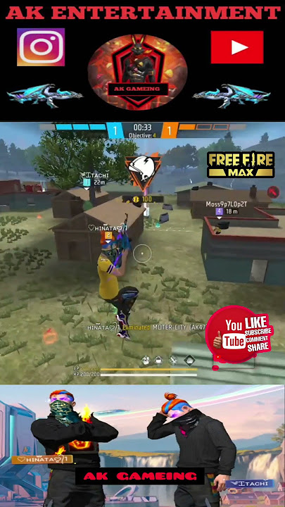 Free Fire 1 vs 4 In CS  Ranked AK47 Only☠️#shorts #freefire #freefiremax ||viral | shorts💥
