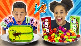 Gross Candy Vs Real Candy Challenge Famoustubefamily