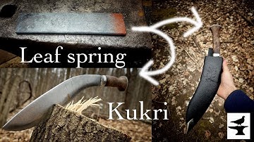 Making a kukri from a leaf spring