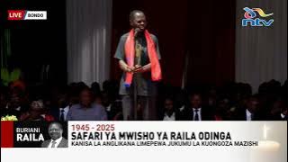Kisumu Governor Prof Anyang' Nyong'o's final tribute to Raila in Bondo