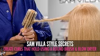 How To Create Beautiful Curls That Hold Using a Blow Dryer and Round Brush  - YouTube