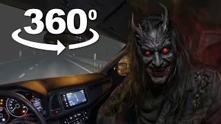 TERRIFYING Demon The Passenger (360°) | Demonic Stalker Appears inside Car