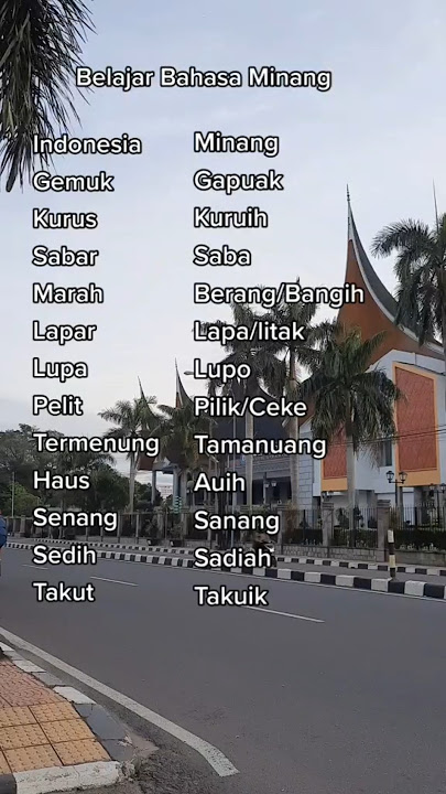 Belajar Bahasa Minang #minang #orangminang #padang #sumaterabarat