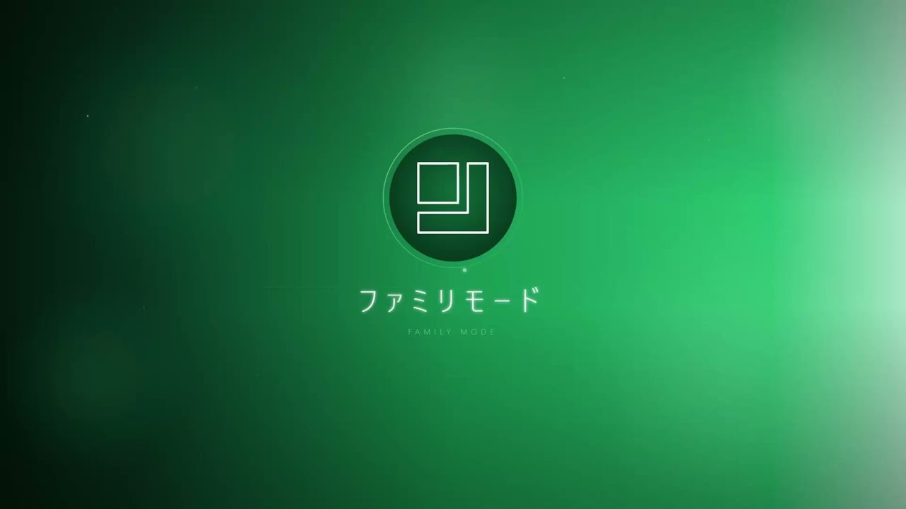 ファミリ作成モードのデモ動画サムネイル