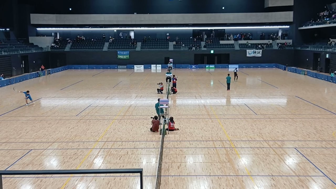 【ソフトテニス】米川結翔選手と広岡宙選手の試合動画　STリーグ宇都宮