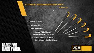 JCB 6 Piece Screwdriver Kit | JCB-6PC-SD screenshot 4