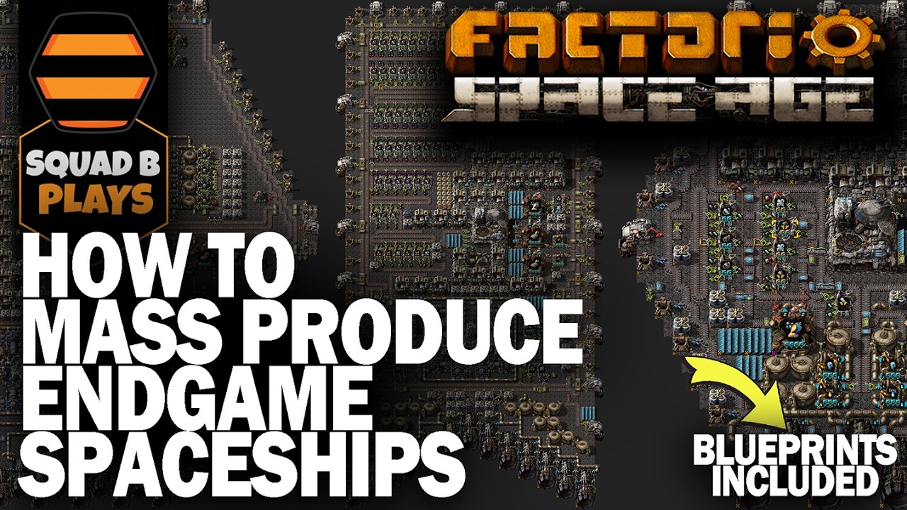 How to Mass Produce Spaceship Platforms for the End Game of Factorio Space Age