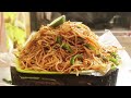 Egg noodles making at fast food center  hyderabad  indian street food  egg noodles recipe  yummy