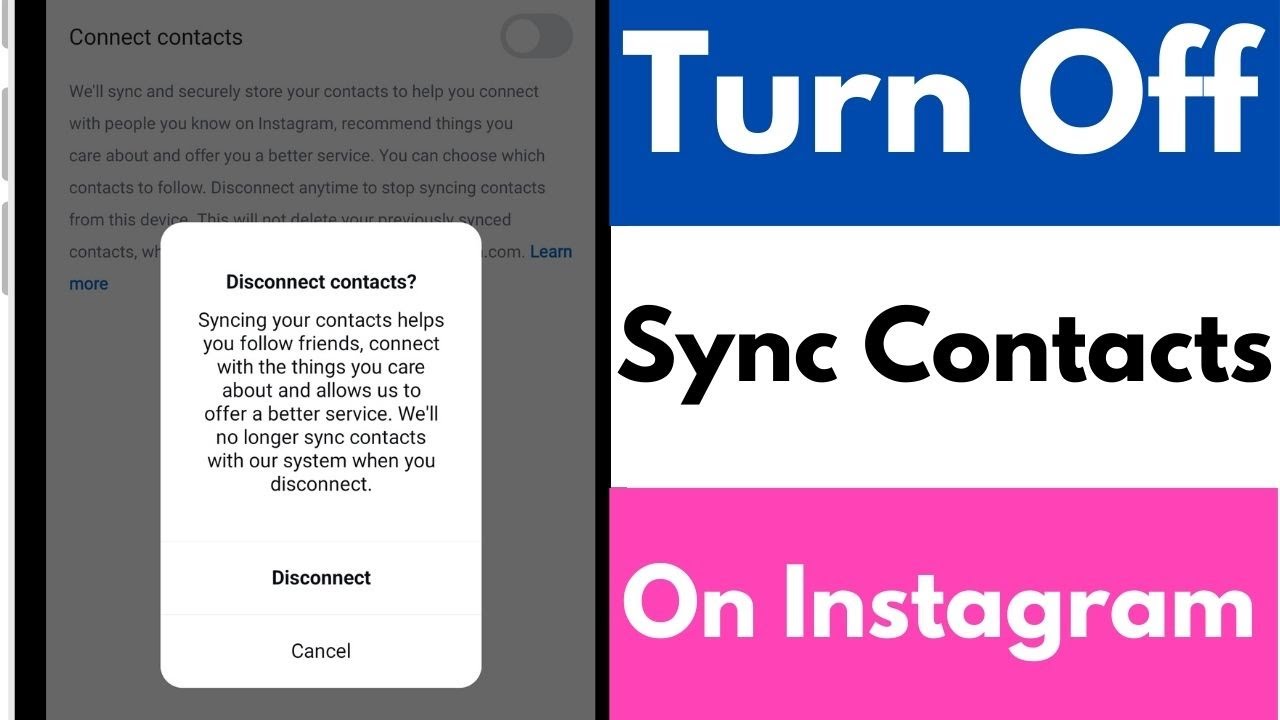 How To Turn Off Sync Contacts On Instagram