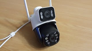 Wifi CCTV camera with two lenses Anbiux A8BQ from Aliexpress. Detailed review.