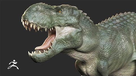 Realistic Dinosaur Sculpting & Texturing in Zbrush promo