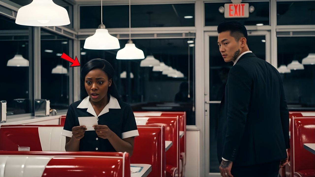 Korean Mafia Boss Left a $0 Tip — But the Black Waitress Found a Hidden Note Under the Plate