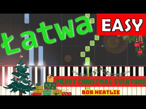 🎹 Merry Christmas Everyone (S. Stevens) - Piano Tutorial (łatwa wersja) 🎵 NUTY W OPISIE 🎼