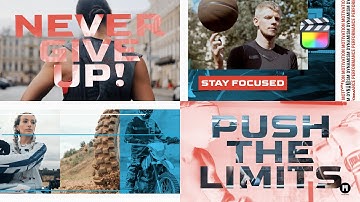 Sport Action Modular Template for Apple Motion & Final Cut Pro - MotionVFX