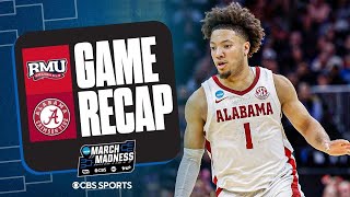 Alabama pulls away late to avoid upset vs. Robert Morris | 2025 March Madness Highlights & Analysis