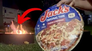 The BEST Woodfired Pizza EVER! Jack's on the Campfire.