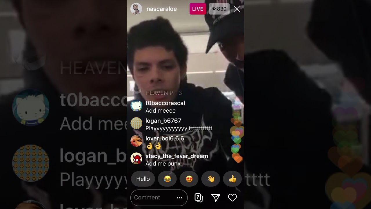 Nascar aloe Instagram live funny shit