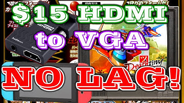 $15 HDMI to VGA Converter with NO LAG! How to Connect PS4 or Switch to VGA/CRT Monitor