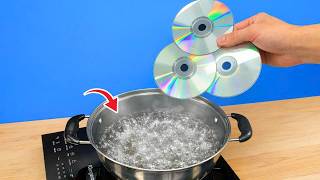 Don’t Throw Away Old Cds Boil Them And See What Happens 😱